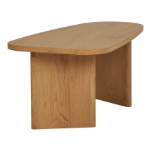 Couchtisch >Melo< in Eiche, MDF, Dekor - 100x41x50cm (BxHxT)