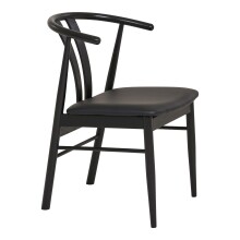 Armlehnstuhl >Artenara< (2er-Set) in Schwarz gefärbt - 54x77x60 (BxHxT)