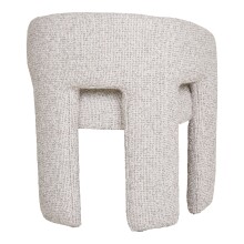 Sessel >Monroe< in Beige, Polyester - 58x74x55cm (BxHxT)