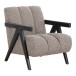 Sessel >Florence< in Hellbraun / Braun, Polyester - 68x76x83cm (BxHxT)