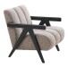 Sessel >Florence< in Hellbraun / Braun, Polyester - 68x76x83cm (BxHxT)