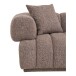 Sofa >Aurora< in Braun, Polyester - 226x69x106cm (BxHxT)