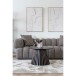 Sofa >Aurora< in Braun, Polyester - 226x69x106cm (BxHxT)