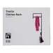 Garderobe >Trento< in Schwarz, Metall - 3x82x30cm (BxHxT)