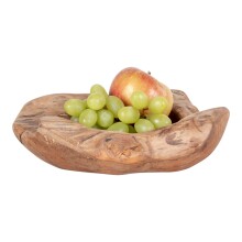 Dekoschale >Rio< in Teak, Massivholz - 20x8x20cm...