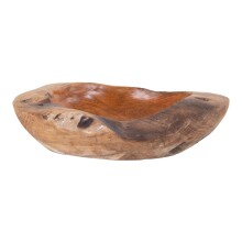 Dekoschale >Rio< in Teak, Massivholz - 30x10x30cm (BxHxT)