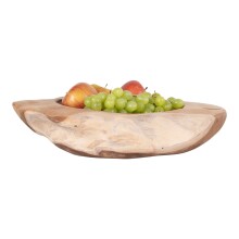 Dekoschale >Rio< in Teak, Massivholz - 40x12x40cm...