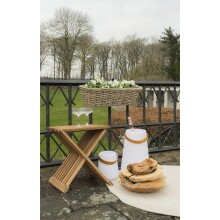 Dekoschale >Rio< in Teak, Massivholz - 40x12x40cm (BxHxT)