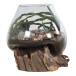 Dekovase >San-Marino< in Natur, Teak - 18x20x20cm (BxHxT)