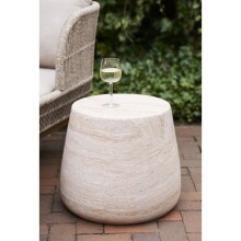 Gartentisch >Bonn< in Fibreclay, natur - 47,5x41x47,5 (BxHxT)