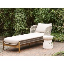 Gartentisch >Bonn< in Fibreclay natur, 95% MgO, 5% Glasfasern - 37x43x37 (BxHxT)