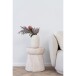 Gartentisch >Bonn< in Fibreclay natur, 95% MgO, 5% Glasfasern - 37x43x37 (BxHxT)