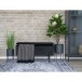 Teppich >Havanna< in Schwarz und weiß, Chenille-Polyester - 160x1x230cm (BxHxT)