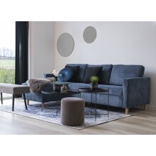 Teppich >Havanna< in Blau, Chenille-Polyester -...
