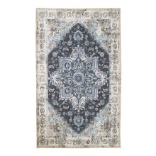 Teppich >Havanna< in Blau, Chenille-Polyester -...