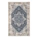 Fußmatte >Havanna< in Blau, Chenille-Polyester - 50x1x80cm (BxHxT)