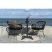 Teppich >Menorca< in Beige, PET Recycelter Kunststoff - 120x1x120cm (BxHxT)