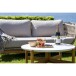 Gartentisch >Terracina< in Akazie, Massivholz, Terrazzo - 84,5x38,5x84,5 (BxHxT)