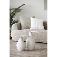 Sofa >Dali< in Hellbraun, Polyester, Holzwerkstoff - 134x69x302cm (BxHxT)