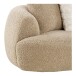 Sofa >Dali< in Hellbraun, Polyester, Holzwerkstoff - 134x69x302cm (BxHxT)