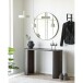 Konsolentisch >Bibione< in Dunkelbraun, MDF, Dekor - 38x75x114cm (BxHxT)