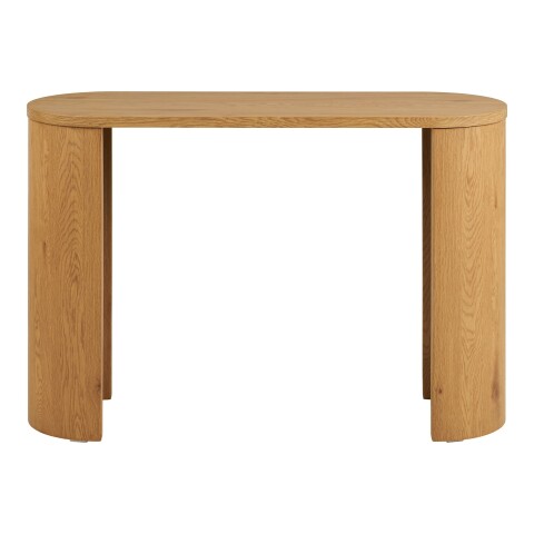 Konsolentisch >Bibione< in Eiche, MDF, Dekor - 38x75x114cm (BxHxT)