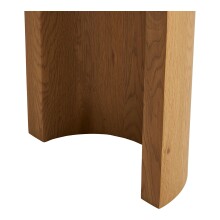 Konsolentisch >Bibione< in Eiche, MDF, Dekor - 38x75x114cm (BxHxT)
