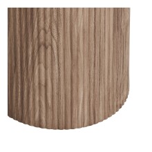 Beistelltisch >Athens< in Weiss / Dunkelbraun, Keramik, MDF, Dekor - 50x45 (HxD)