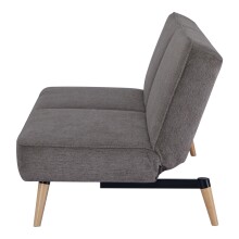 Schlafsofa >Swan< in Braun, 100% Polyester - 83x186cm (HxT)