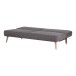Schlafsofa >Swan< in Braun, 100% Polyester - 83x186cm (HxT)