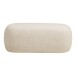 Pouf >Blossomville< in Sand, 100% Polyester - 100x38x50cm (BxHxT)