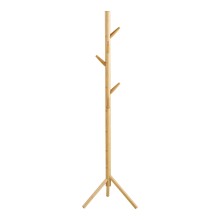 Garderobenständer >Wanaka< in Bambus, Massivholz - 50x163x50cm (BxHxT)