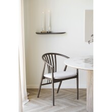 Esszimmerstuhl >Agustin< (1 stk) in Eiche geräuchert - 57x78x54 (BxHxT)