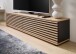 Lowboard >Lorena< stehend / hängend, schwarz, Artisan Eiche Dekor - 160x32x31cm (BxHxT)