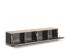 Lowboard >Lorena< stehend / hängend, schwarz, Artisan Eiche Dekor - 160x32x31cm (BxHxT)