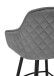 Barhocker >Emma< (2er Set) drehbar, in grau, schwarz - 57x105x53 (BxHxT)