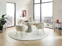 Armlehnstuhl >Pina< (2er Set) in beige, creme - 70x78x63 (BxHxT)