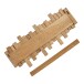 Garderobenleiste >Caltra< in Eiche, Massivholz - 40x18x3cm (BxHxT)