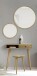 Garderoben-Set >Anacortes< (4-teilig) Konsele, Hocker, 2 Spiegel, in Eiche - 100x190x35 (BxHxT)