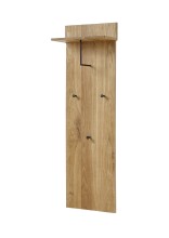 Garderoben-Set >Anacortes< (2-teilig) Paneel + Kommode, in Eiche - 42x180x35 (BxHxT)