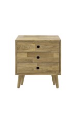 Garderoben-Set >Anacortes< (2-teilig) Paneel + Kommode, in Eiche - 42x180x35 (BxHxT)