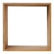 Hängeregal >Lattoon< in Eiche, Massivholz - 30x30x18cm (BxHxT)