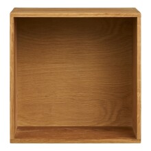 Hängeregal >Townsville< in Eiche, Massivholz - 18x30x30cm (BxHxT)