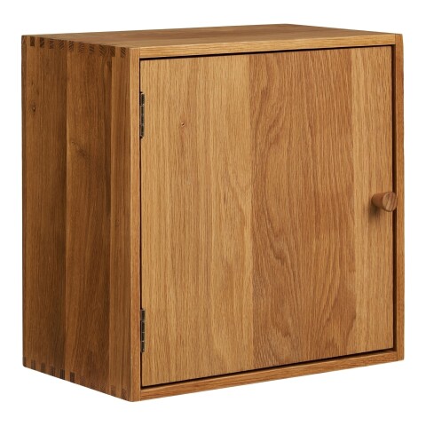 Hängeschrank >Townsville< in Eiche, Massivholz - 30x30x18cm (BxHxT)