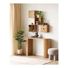Hängeschrank >Townsville< in Eiche, Massivholz - 30x30x18cm (BxHxT)