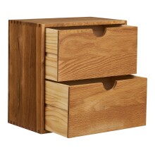 Hängeschrank >Townsville< in Eiche, Massivholz - 30x30x18cm (BxHxT)