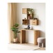 Hängeschrank >Townsville< in Eiche, Massivholz - 30x30x18cm (BxHxT)
