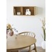 Wandregal >Oshawa< in Eiche, MDF - 70x30x20cm (BxHxT)