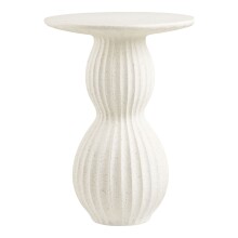 Beistelltisch >Newtown< in Weiss / creme, Zement /...