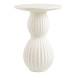 Beistelltisch >Newtown< in Weiss / creme, Zement / Glasfaser - 40x55x40 (BxHxT)